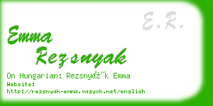 emma rezsnyak business card